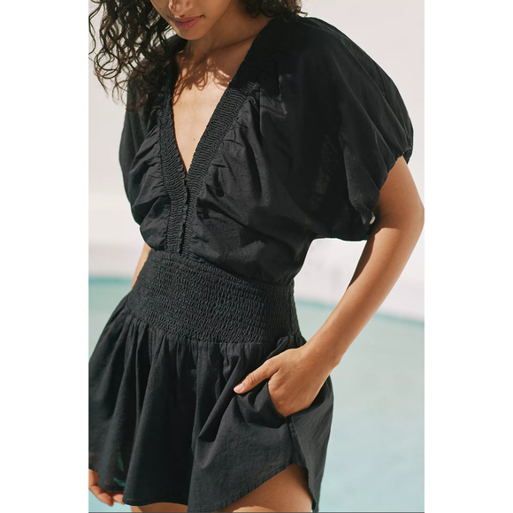Anthropologie Smocked Romper - New XS - Picture 3 of 4